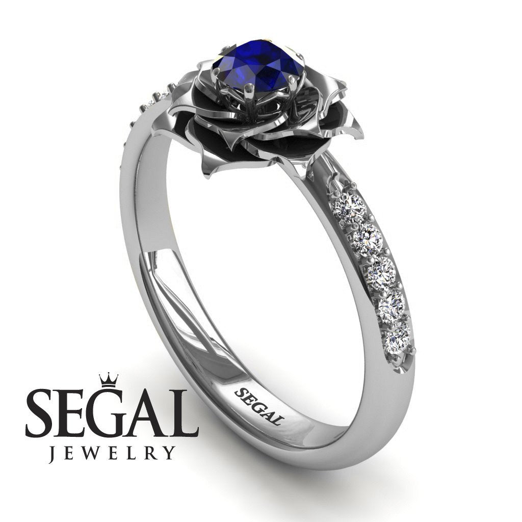 A lady's Rose Blue Topaz Ring- Elena no. 9