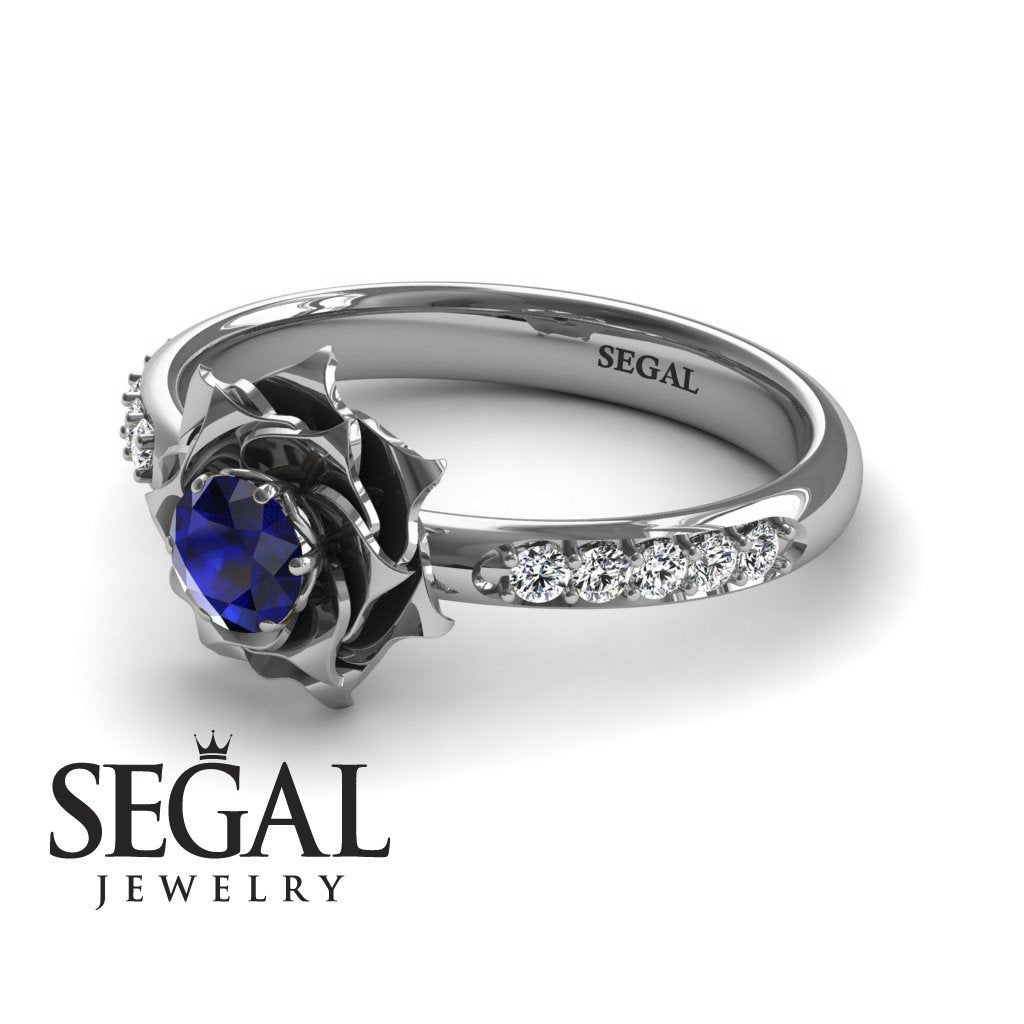 A lady's Rose Blue Topaz Ring- Elena no. 9