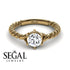 The Braid Ring - Yellow Gold Vintage Diamond Ring- Keira no. 1