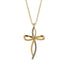 Unique Diamond Swirling Cross Necklace - Arthur No. 1 image 1