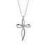 Unique Diamond Swirling Cross Necklace - Arthur No. 3 image 1