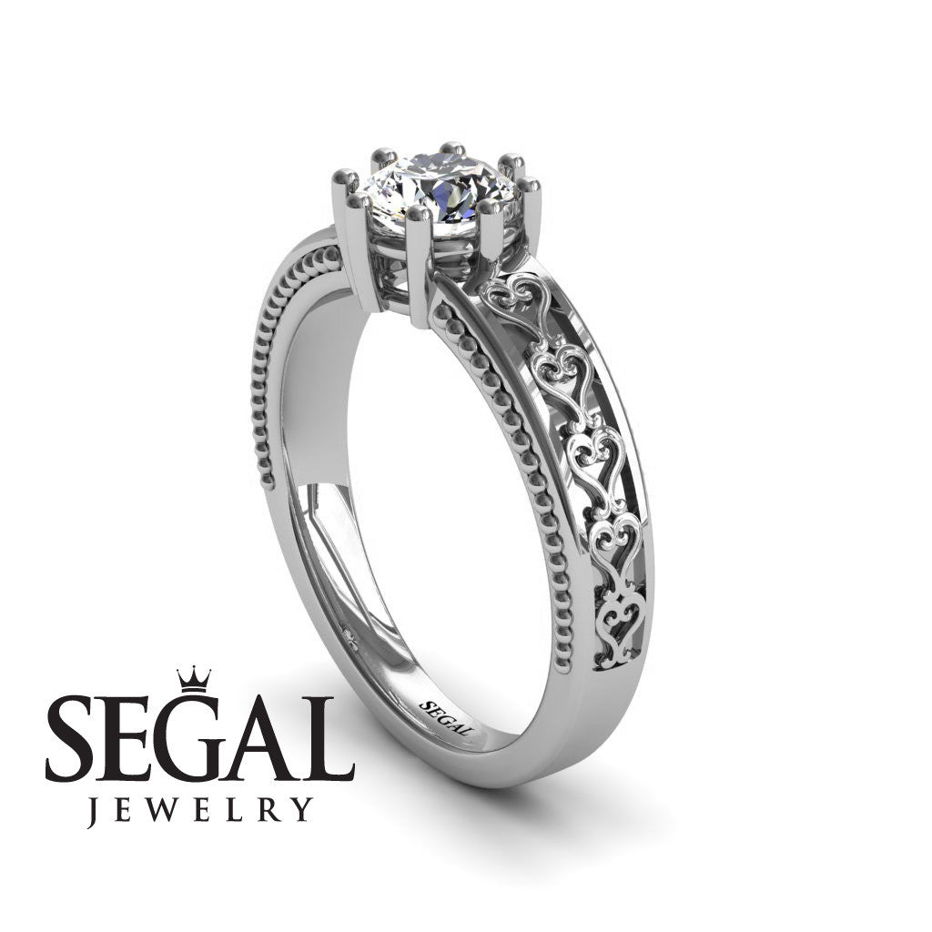 The Victorian Hearts Diamond Ring- Evelyn no. 3