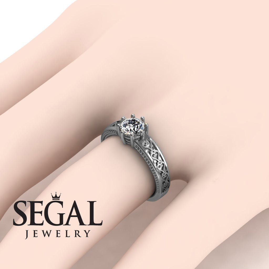 The Victorian Hearts Diamond Ring- Evelyn no. 3