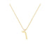 Vav - Hebrew Alef-Bet letter diamond Necklace - V letter