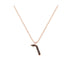 Vav - Hebrew Alef-Bet letter diamond Necklace - V letter