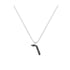 Vav - Hebrew Alef-Bet letter diamond Necklace - V letter