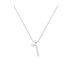 Vav - Hebrew Alef-Bet letter diamond Necklace - V letter