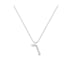 Vav - Hebrew Alef-Bet letter diamond Necklace - V letter