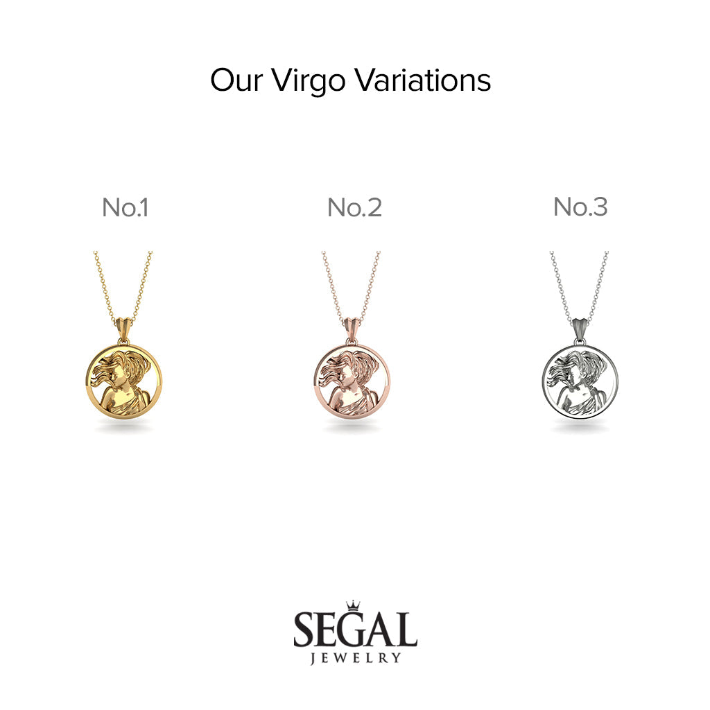 Elegant Zodiac Pendant - Virgo No. 3