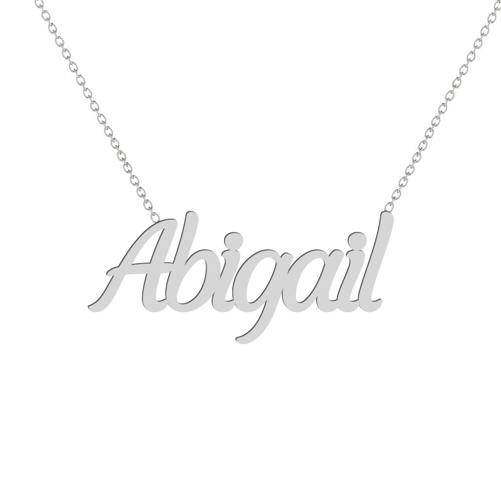 Gold Name Necklace - Abigail