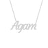 Gold Name Necklace - Agam