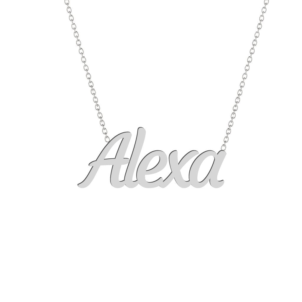 Gold Name Necklace - Alexa