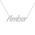 Gold Name Necklace - Amber