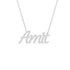 Gold Name Necklace - Amit