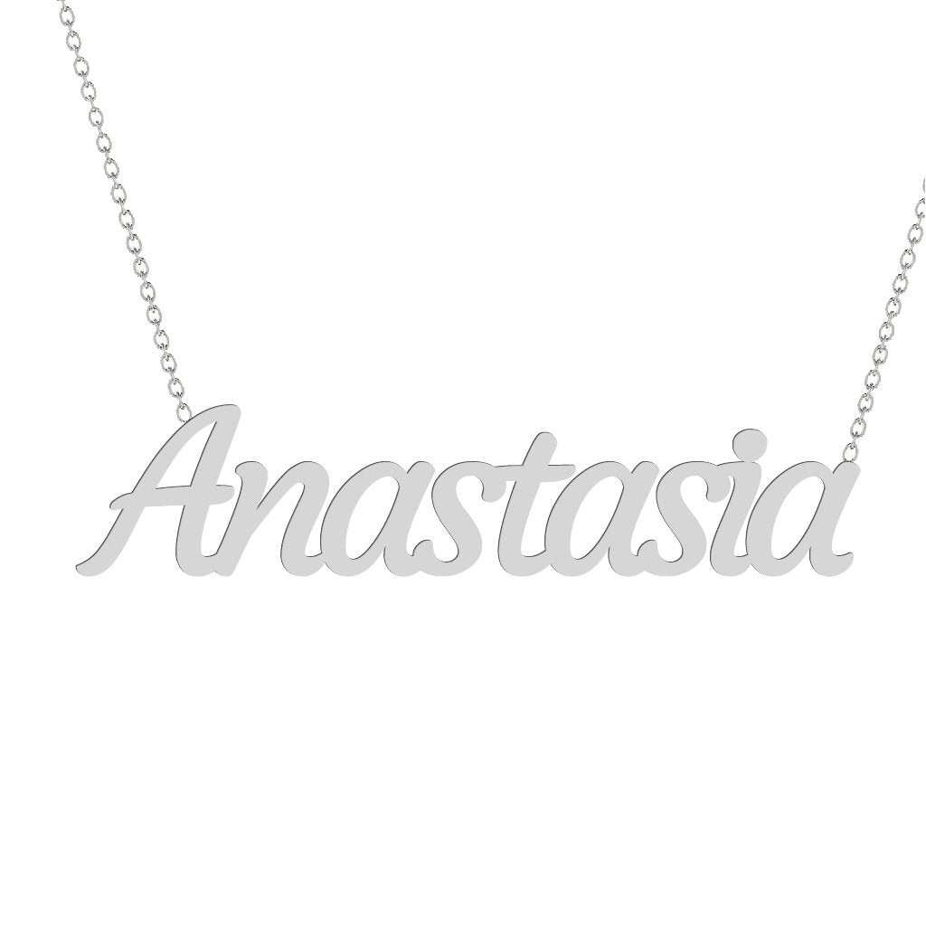 Gold Name Necklace - Anastasia