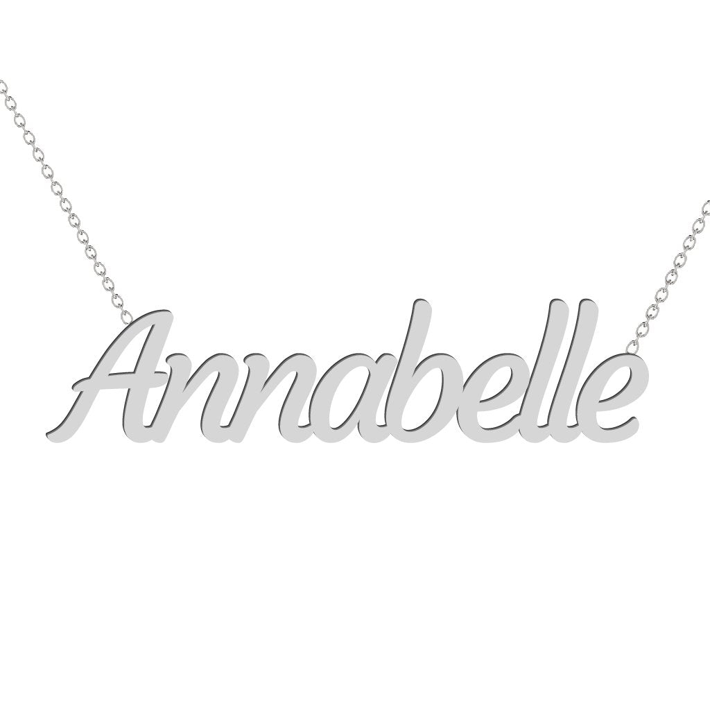 Gold Name Necklace - Annabelle