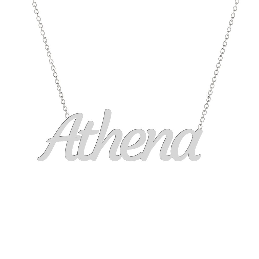 Gold Name Necklace - Athena