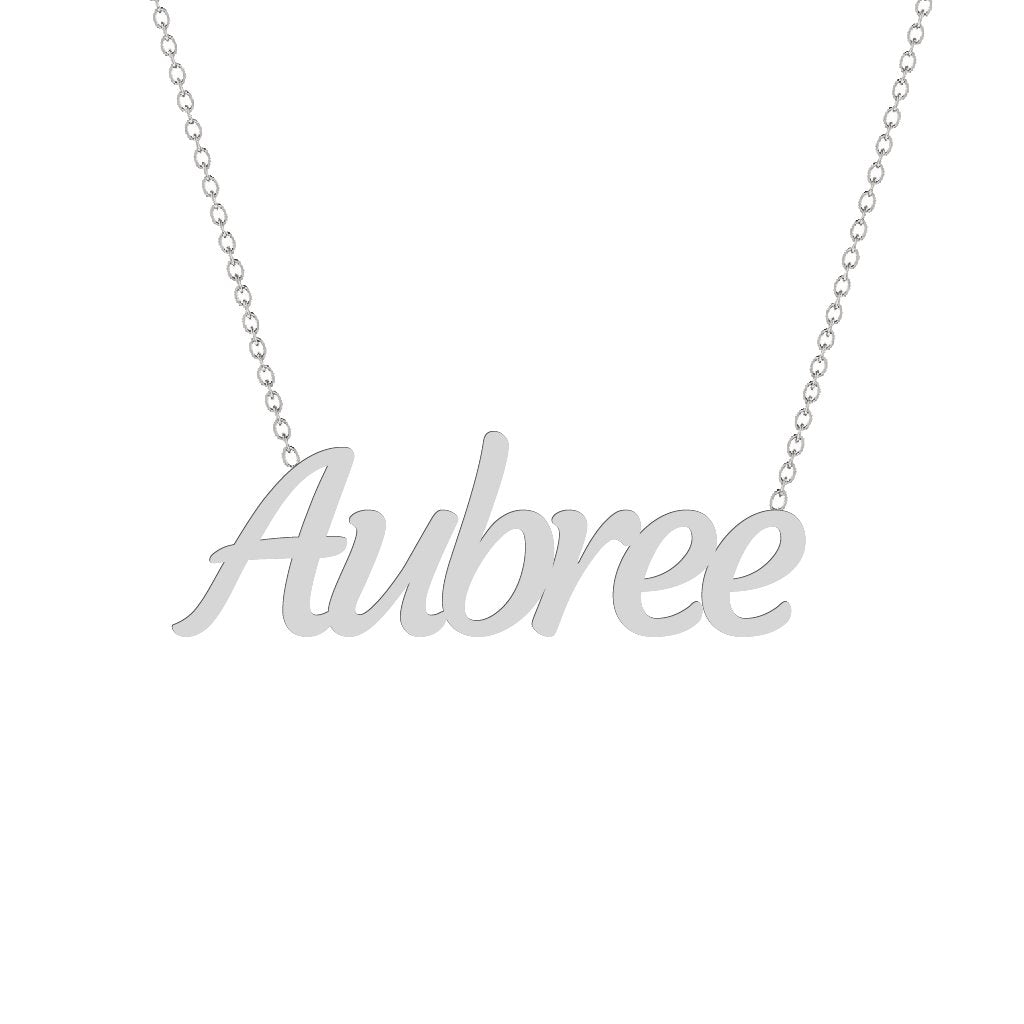Gold Name Necklace - Aubree
