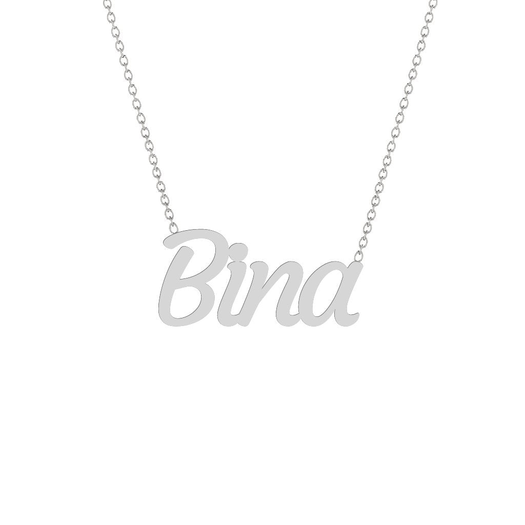 Gold Name Necklace - Bina