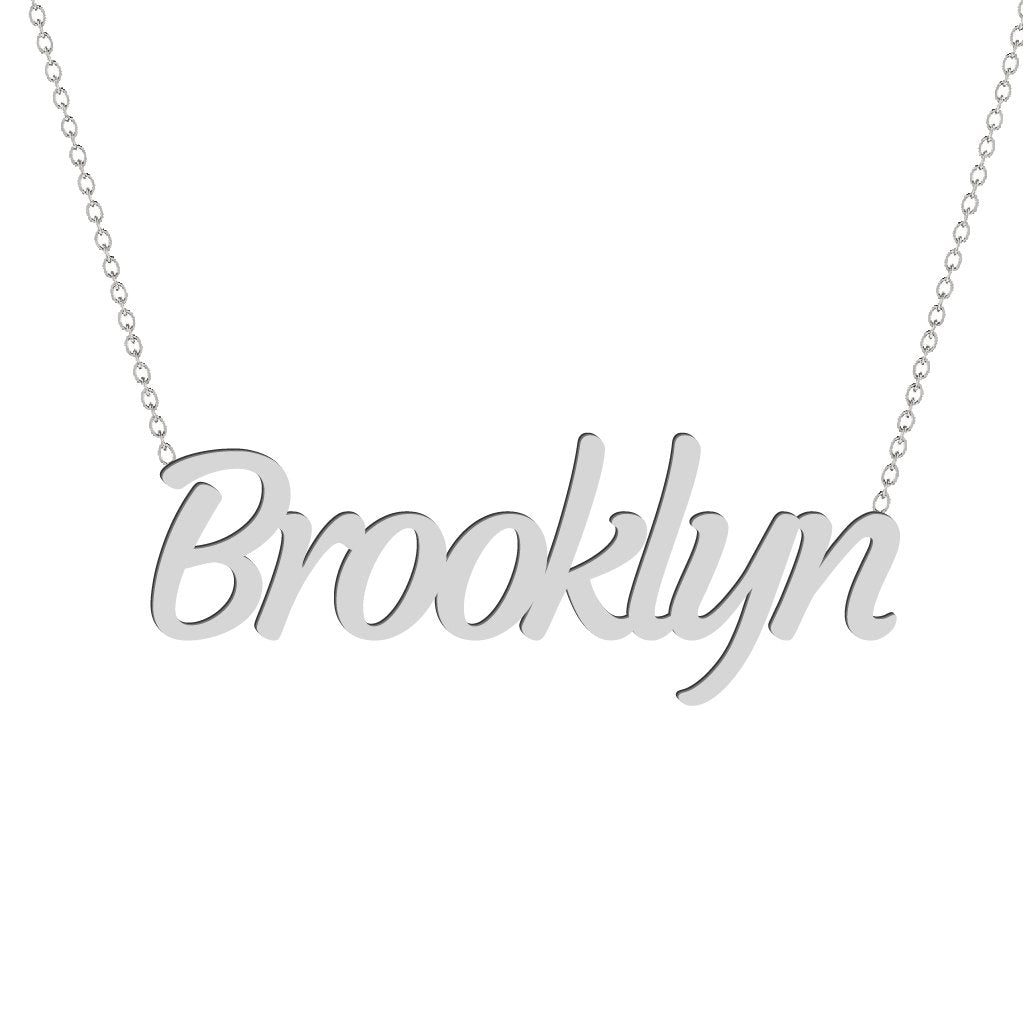 Gold Name Necklace - Brooklyn
