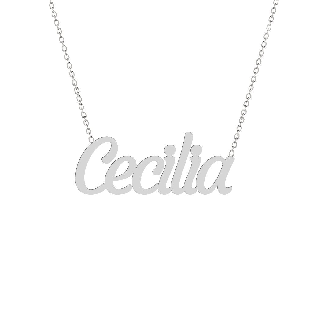 Gold Name Necklace - Cecilia