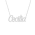 Gold Name Necklace - Cecilia