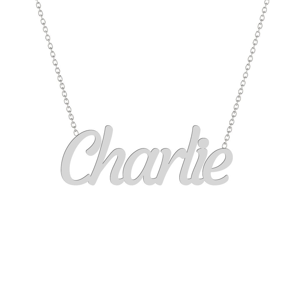 Gold Name Necklace - Charlie