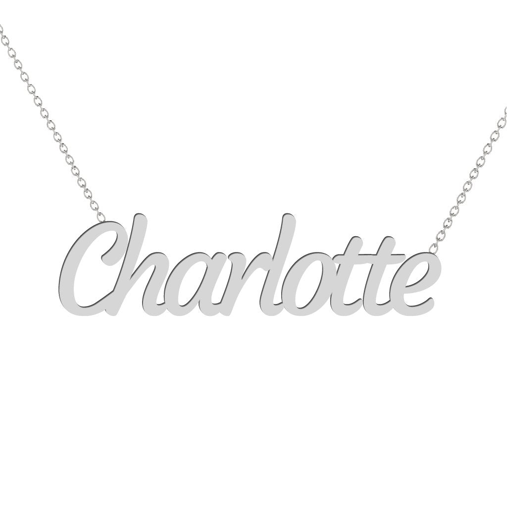 Gold Name Necklace - Charlotte