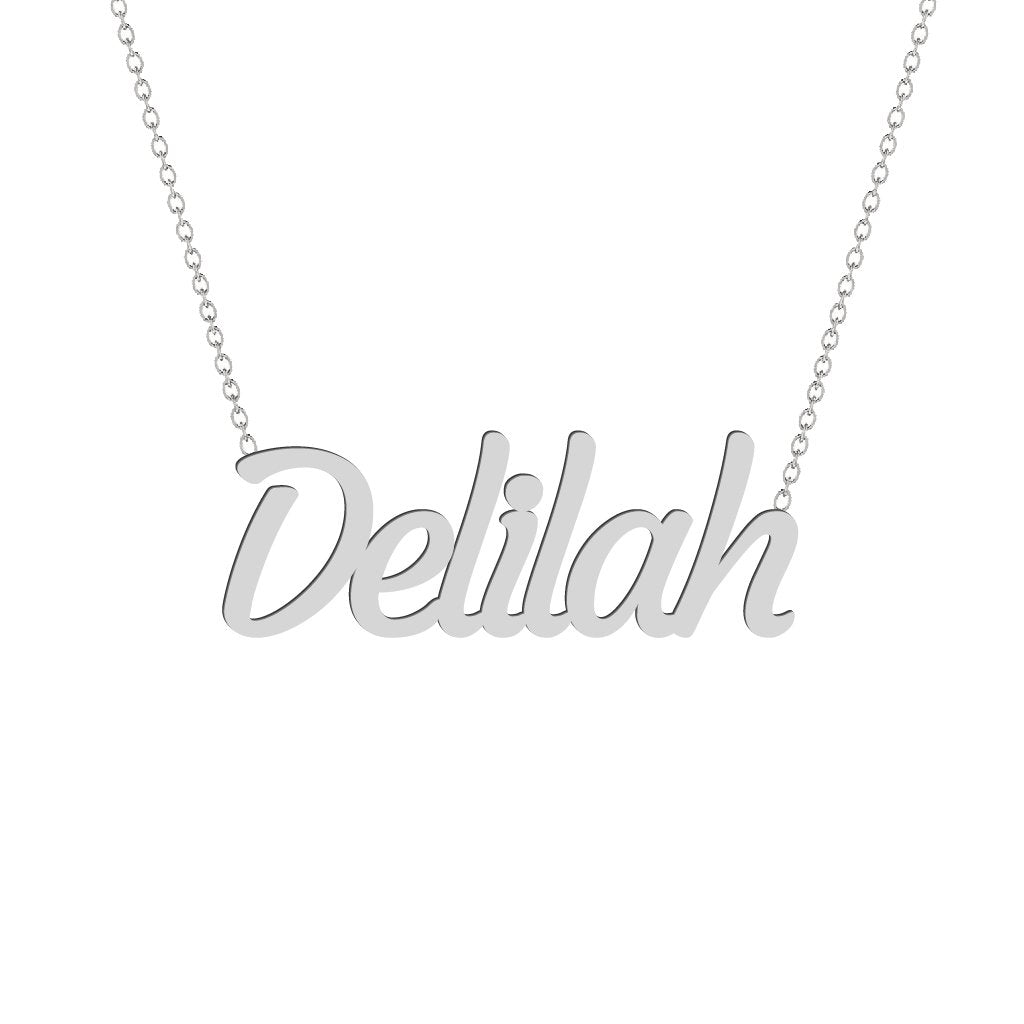 Gold Name Necklace - Delilah
