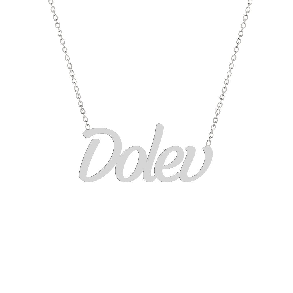 Gold Name Necklace - Dolev