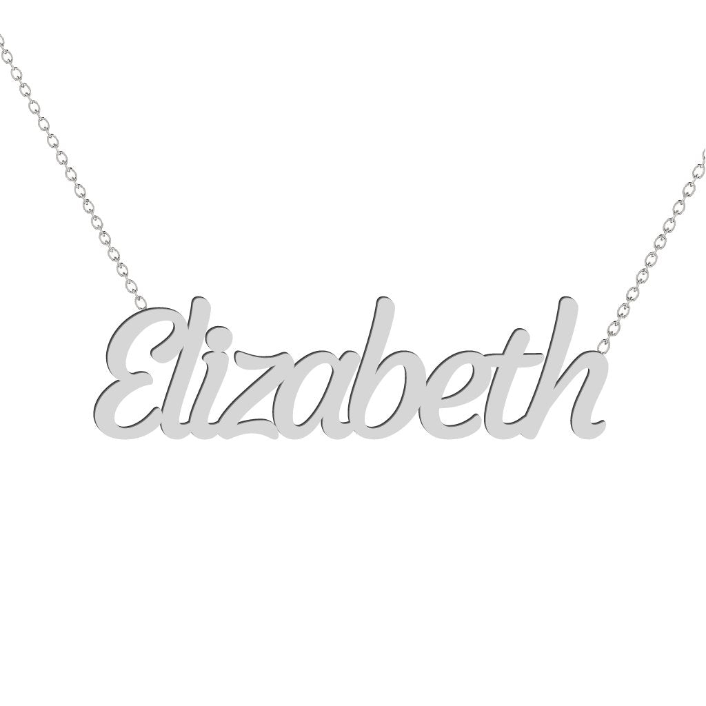 Gold Name Necklace - Elizabeth