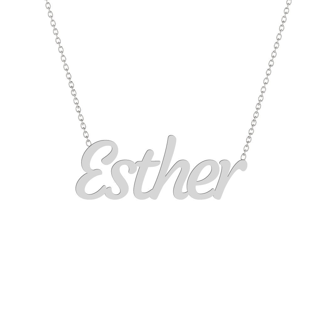 Gold Name Necklace - Esther