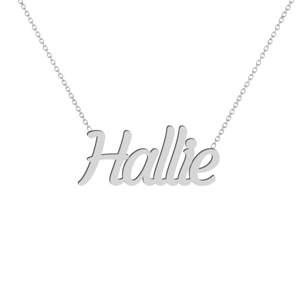 Gold Name Necklace - Hallie
