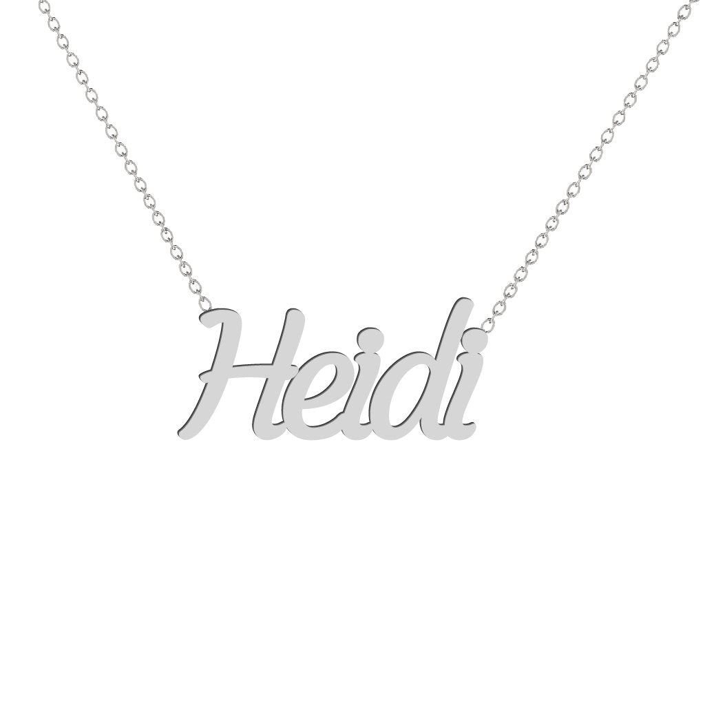 Gold Name Necklace - Heidi