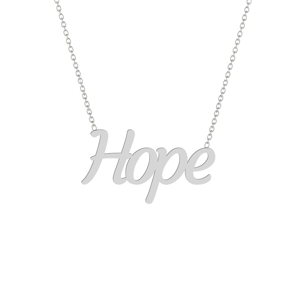 Gold Name Necklace - Hope