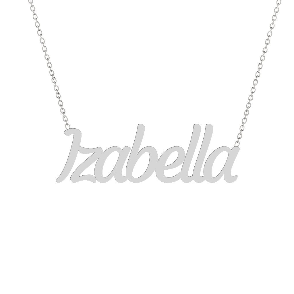 Gold Name Necklace - Izabella