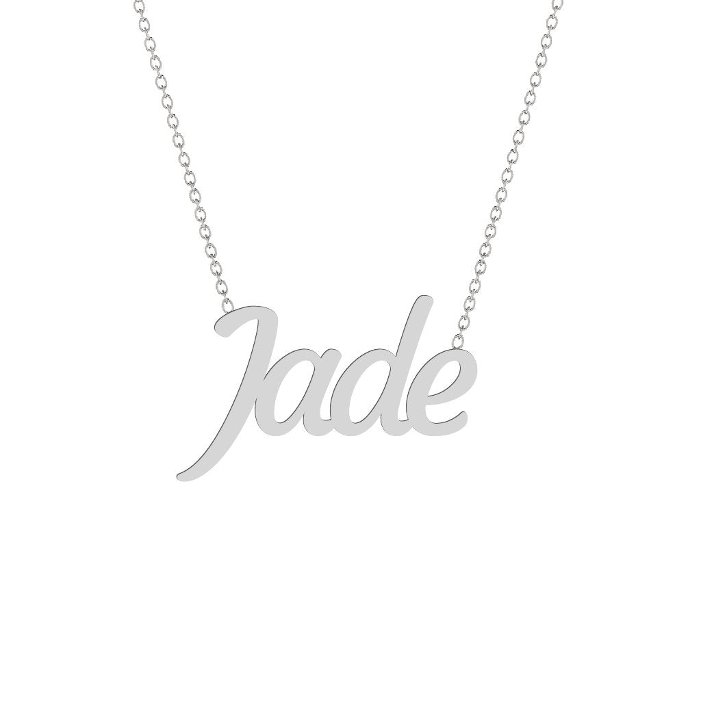Gold Name Necklace - Jade