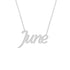 Gold Name Necklace - June