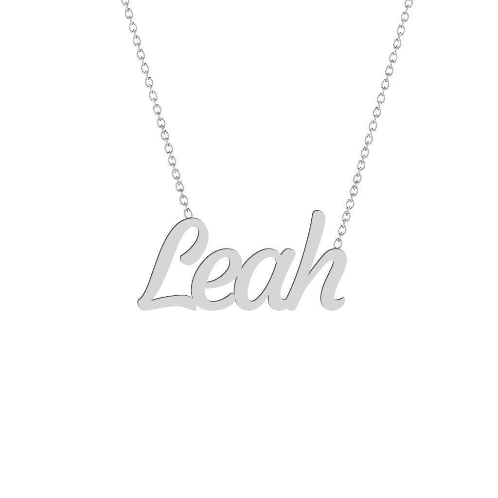 Gold Name Necklace - Leah
