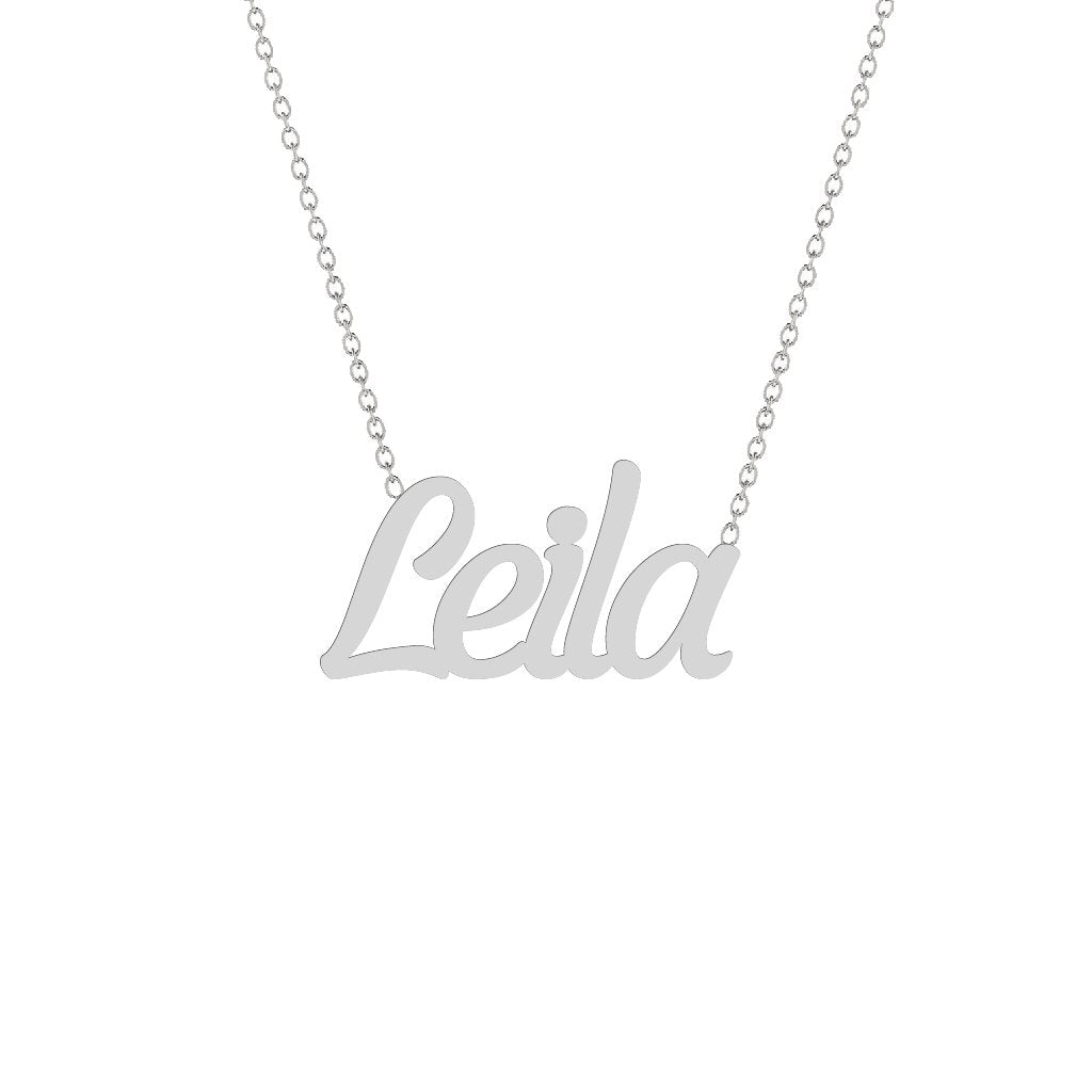 Gold Name Necklace - Leila
