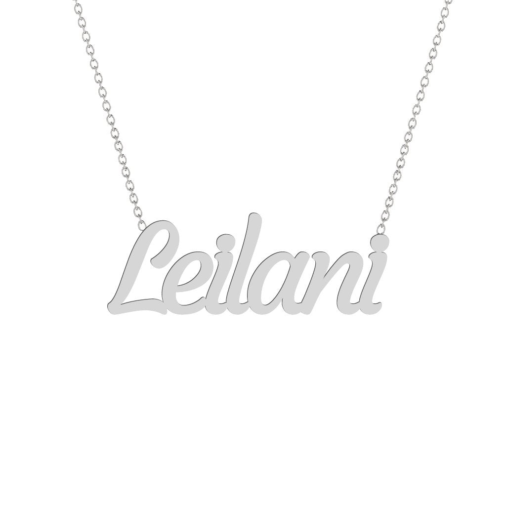 Gold Name Necklace - Leilani