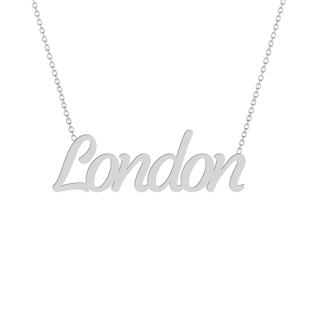 Gold Name Necklace - London