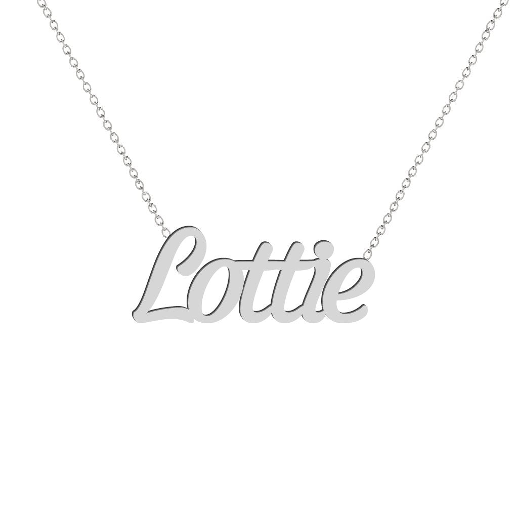 Gold Name Necklace - Lottie