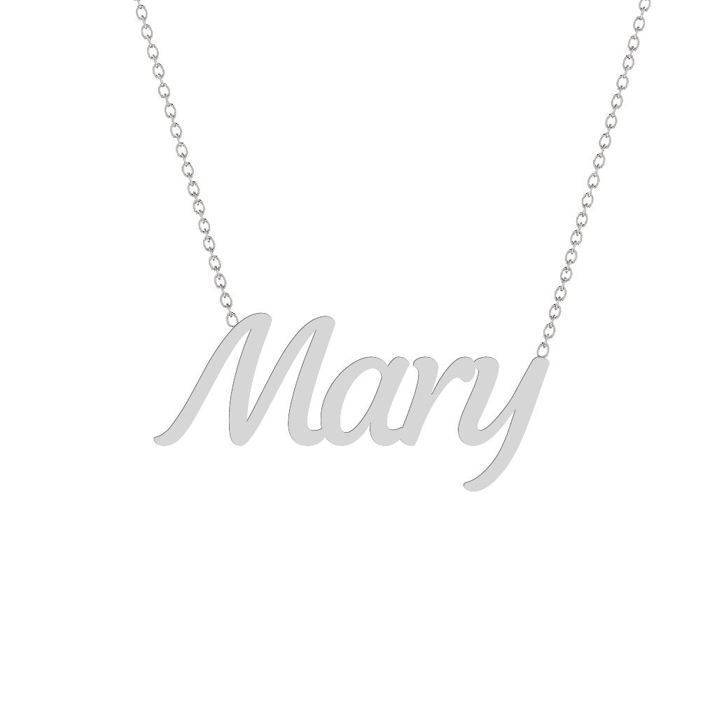 Gold Name Necklace - Mary