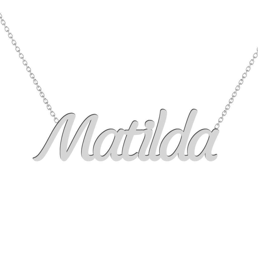 Gold Name Necklace - Matilda