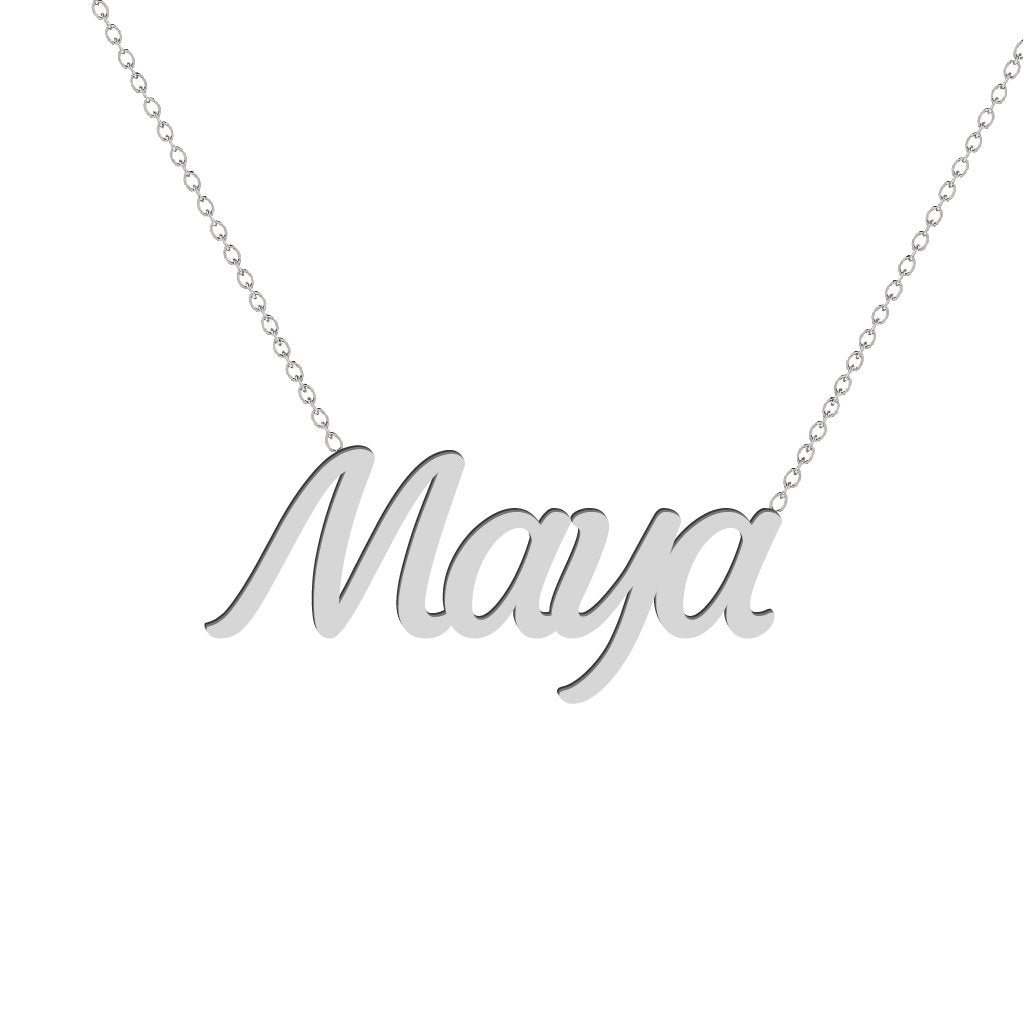 Gold Name Necklace - Maya