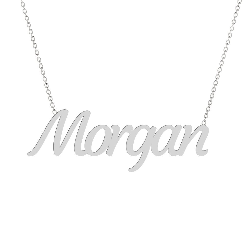 Gold Name Necklace - Morgan