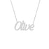 Gold Name Necklace - Olive