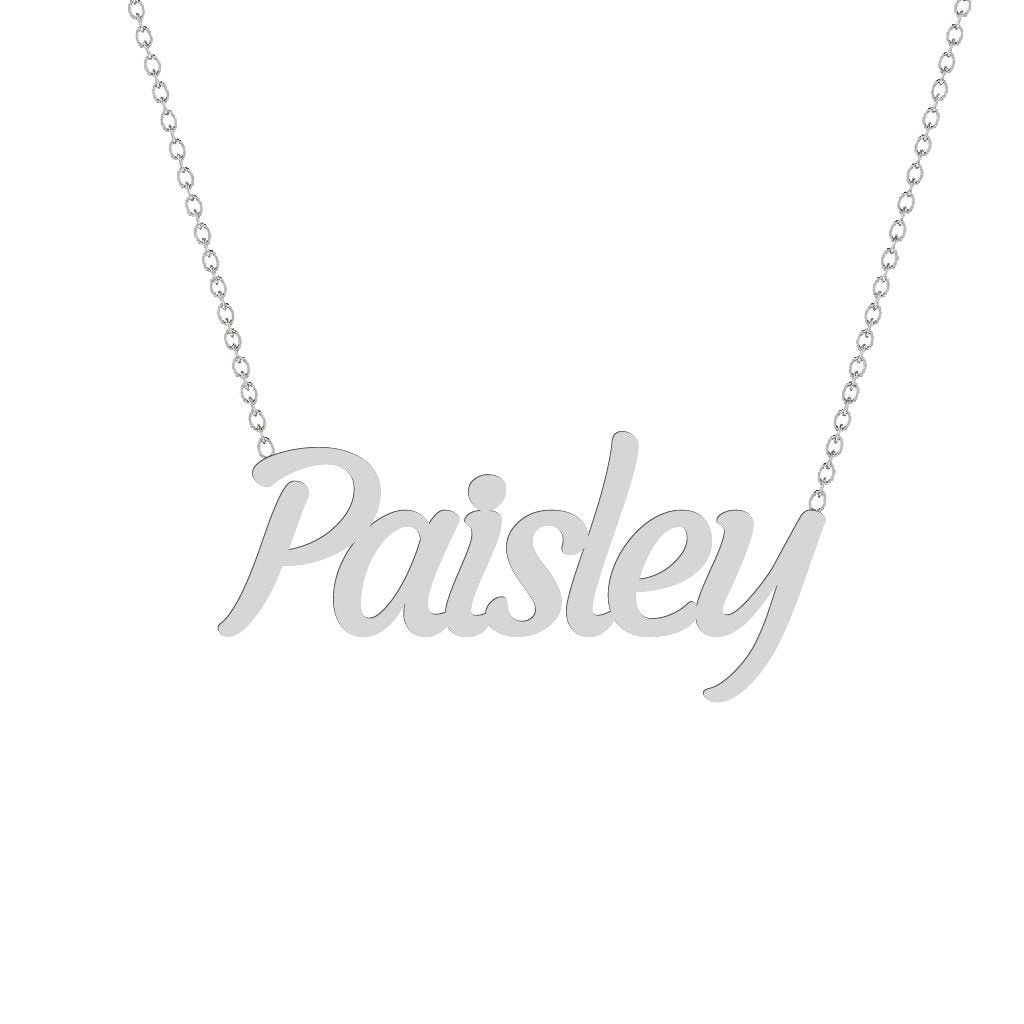 Gold Name Necklace - Paisley