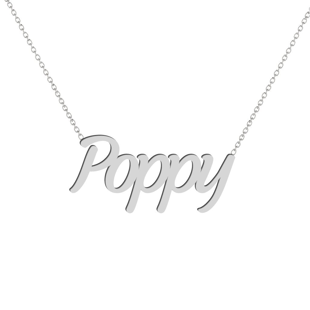 Gold Name Necklace - Poppy